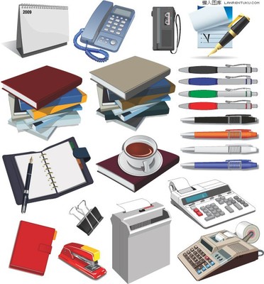 高效辦公與生活美學 常用辦公用品及日用百貨矢量圖素材全攻略